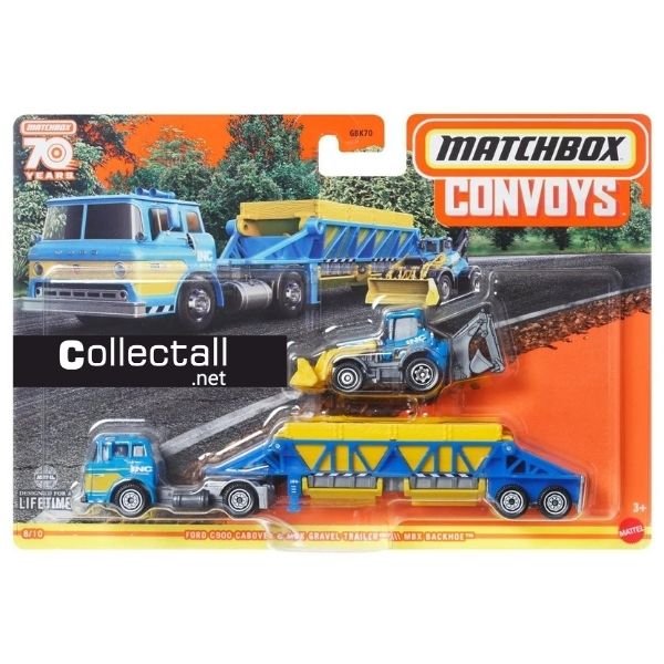 Ford C900 Cabover - MBX Gravel Trailer - MBX Backhoe