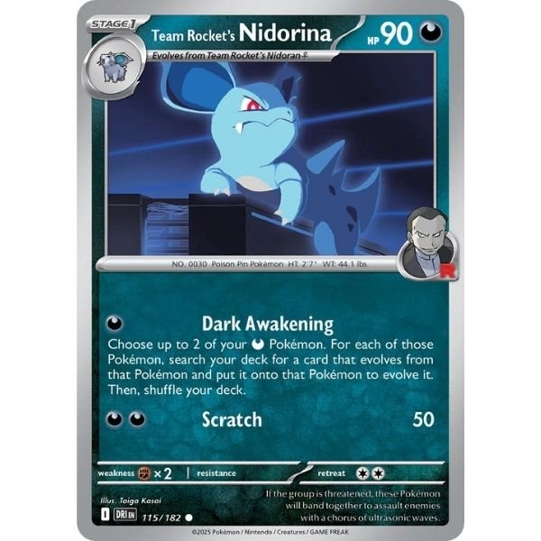 Team Rocket's Nidorina (115/182)