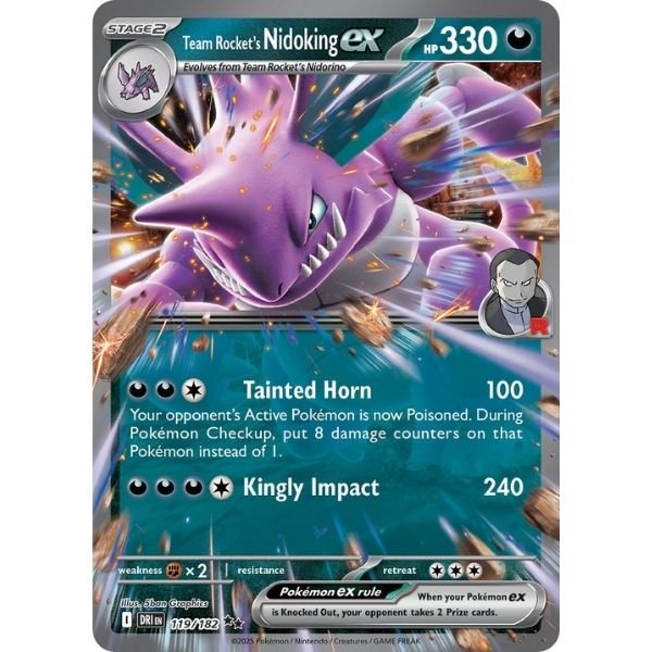 Team Rocket's Nidoking ex (119/182)