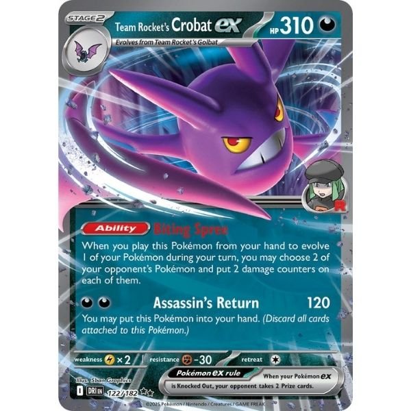 Team Rocket's Crobat ex (122/182)