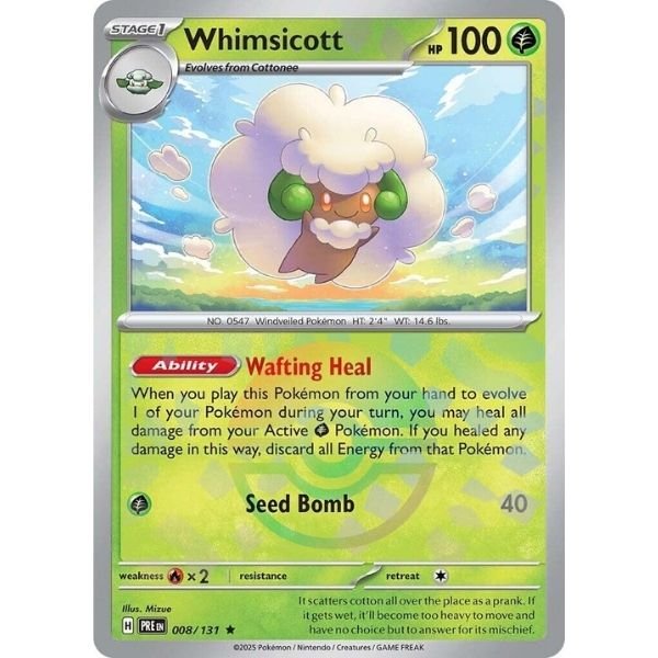 Whimsicott Poke Ball (008/131)