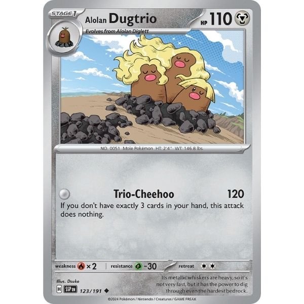 Alolan Dugtrio (123/191)