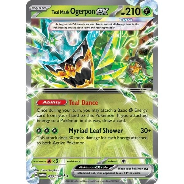 Teal Mask Ogerpon ex (025/167)